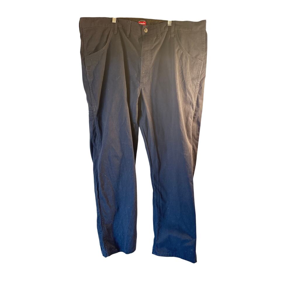 Wrangler Workwear Pants Men’s 44x32 Black Utility Chino Cotton Blend